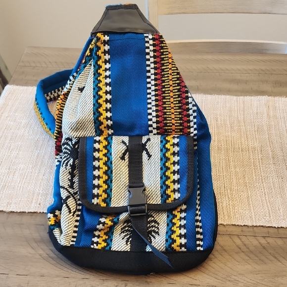 Multicolor Patterned Sling Bag - Picture 1 of 6